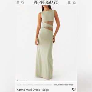 Peppermayo Karma Maxi Dress - Sage